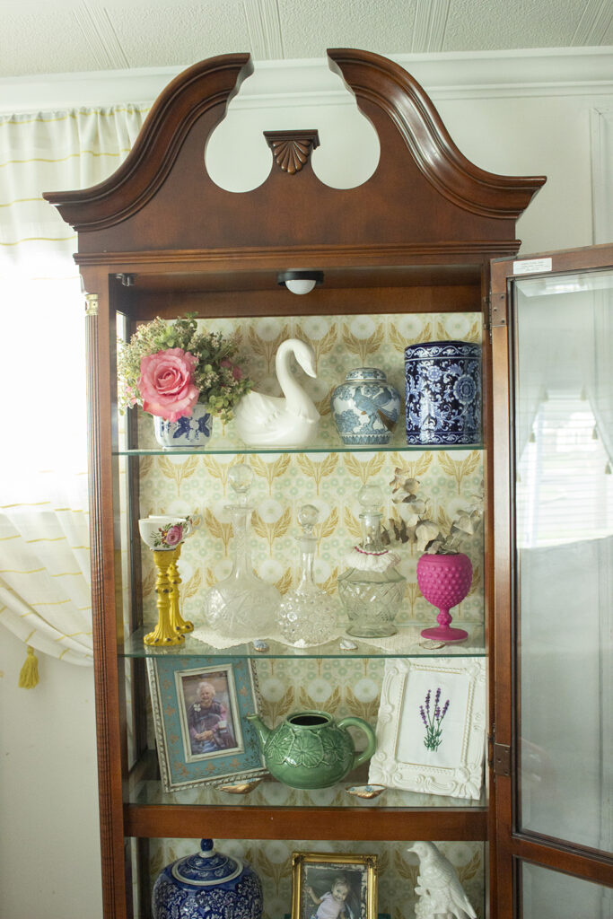 China Cabinet with open door