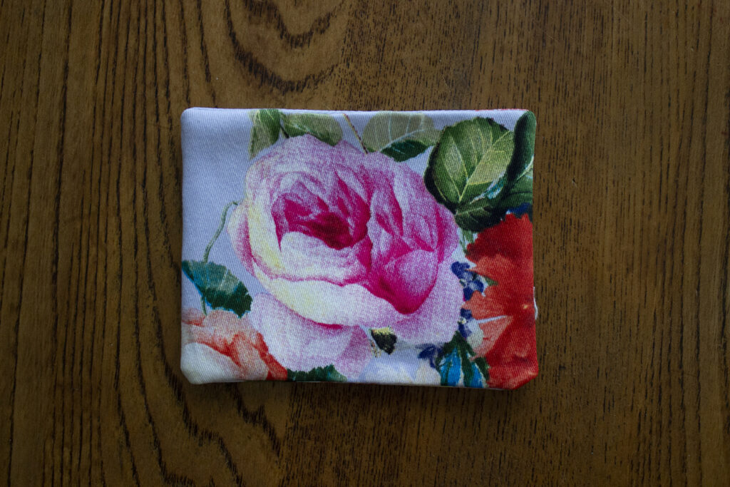 Floral fabric square