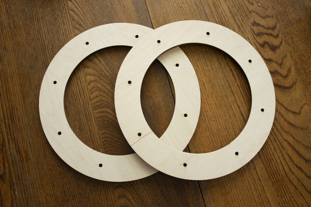 wooden wreath forms