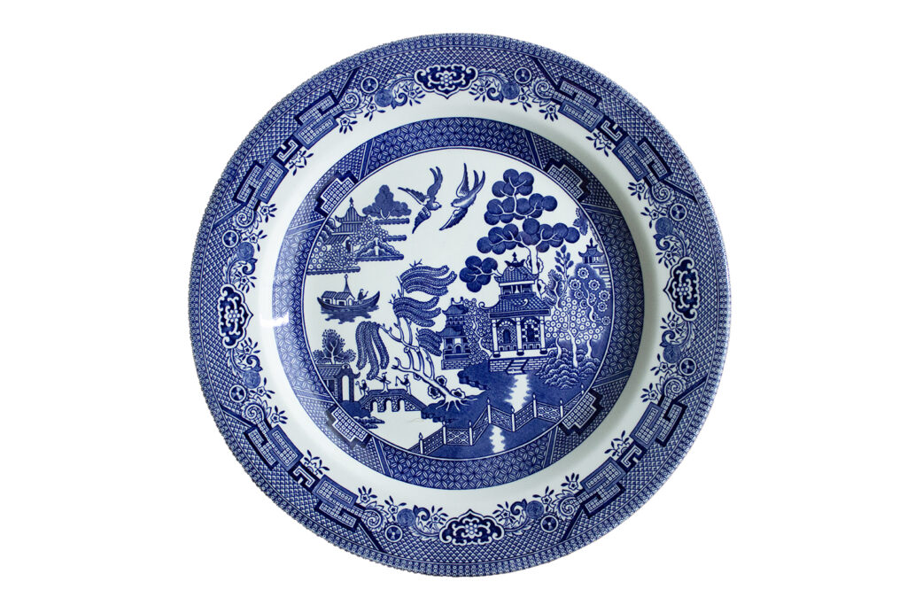 Blue Willow China plate