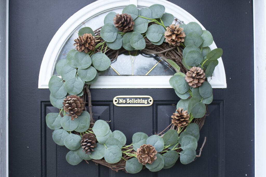 Eucalyptus and Pinecone Wreath