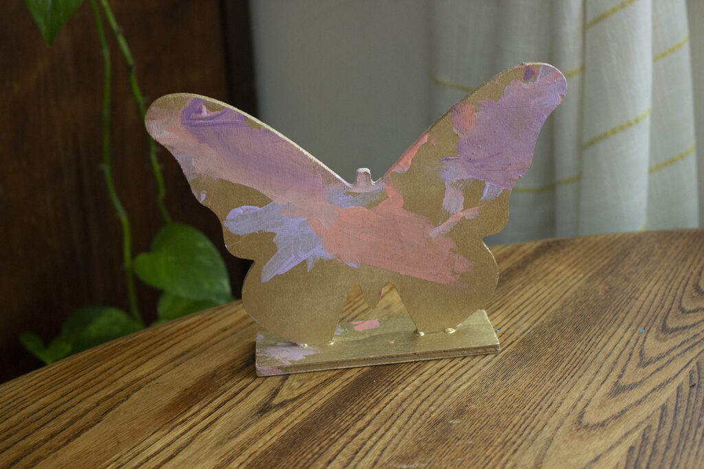 Craft for Toddlers: Painted Wooden Butterfly