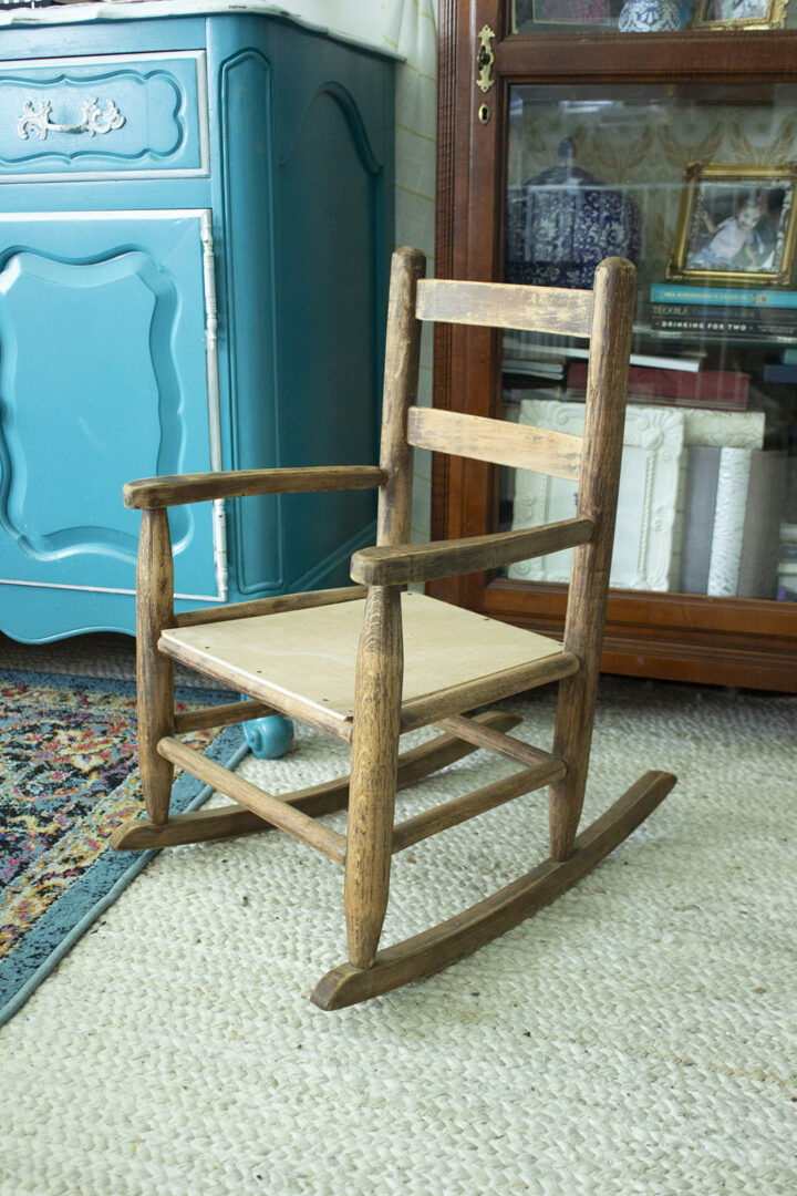 Sanded down child's rocking chair