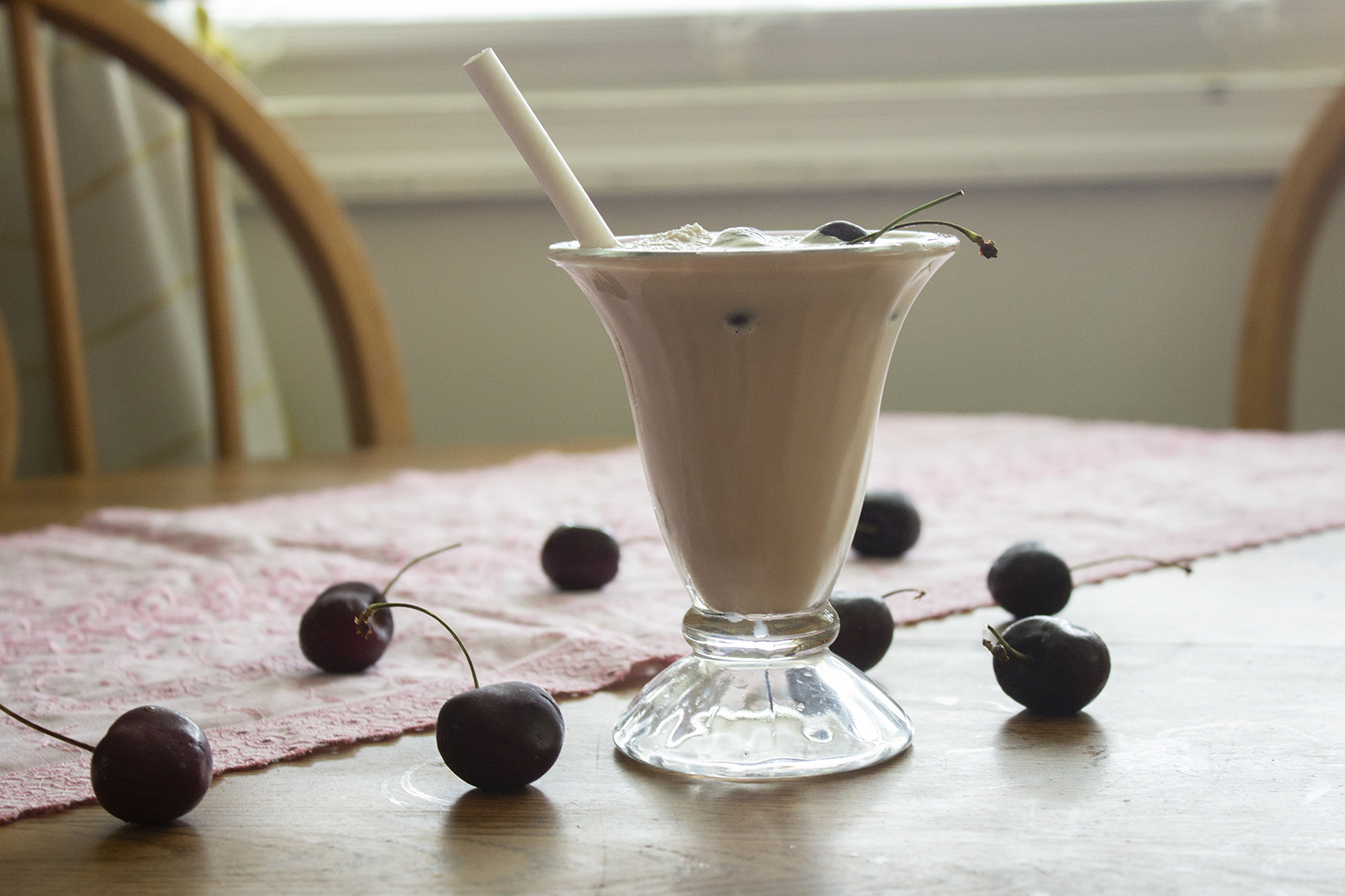 Cherry Almond Espresso Milkshake