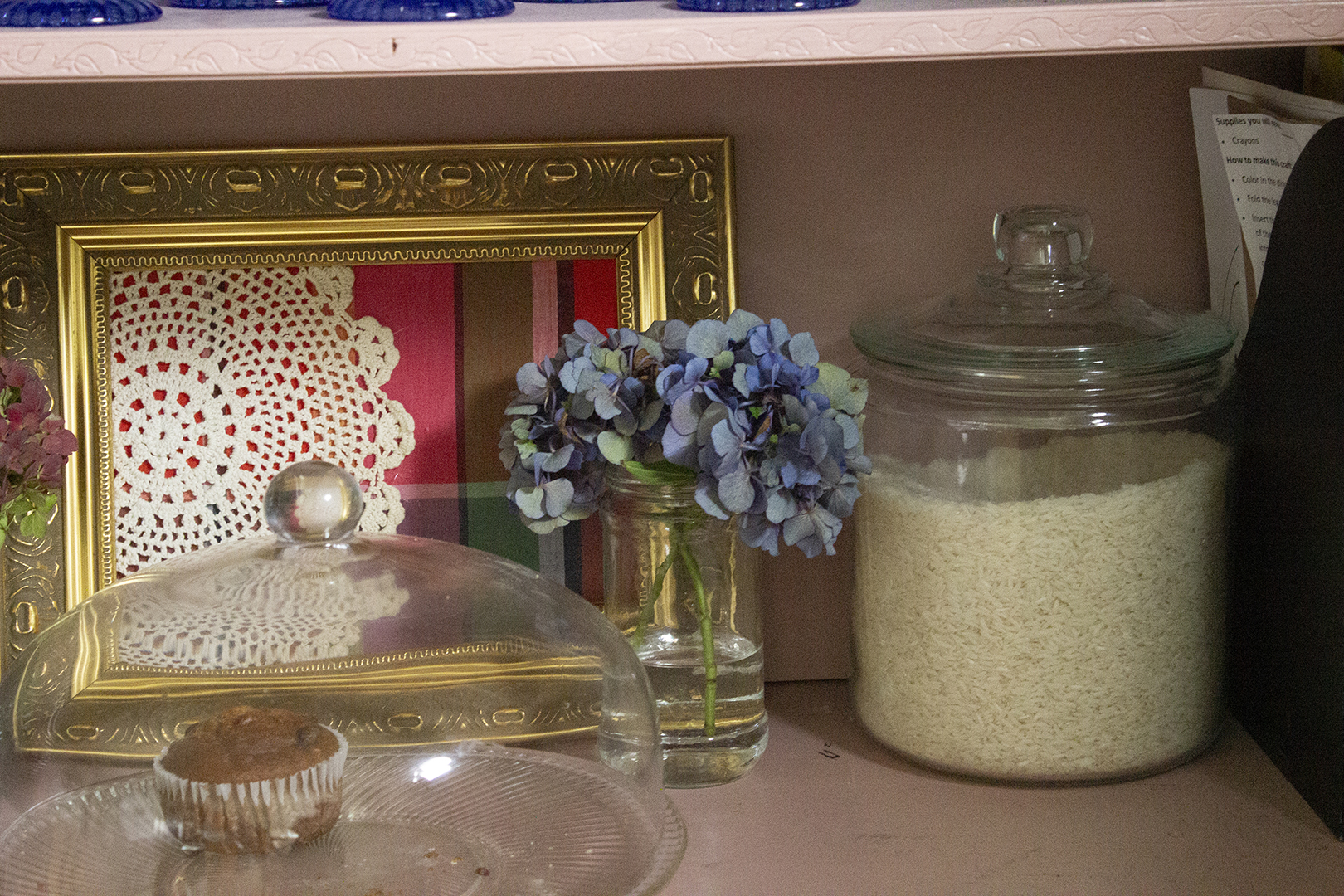 Blue Hydrangeas in vase